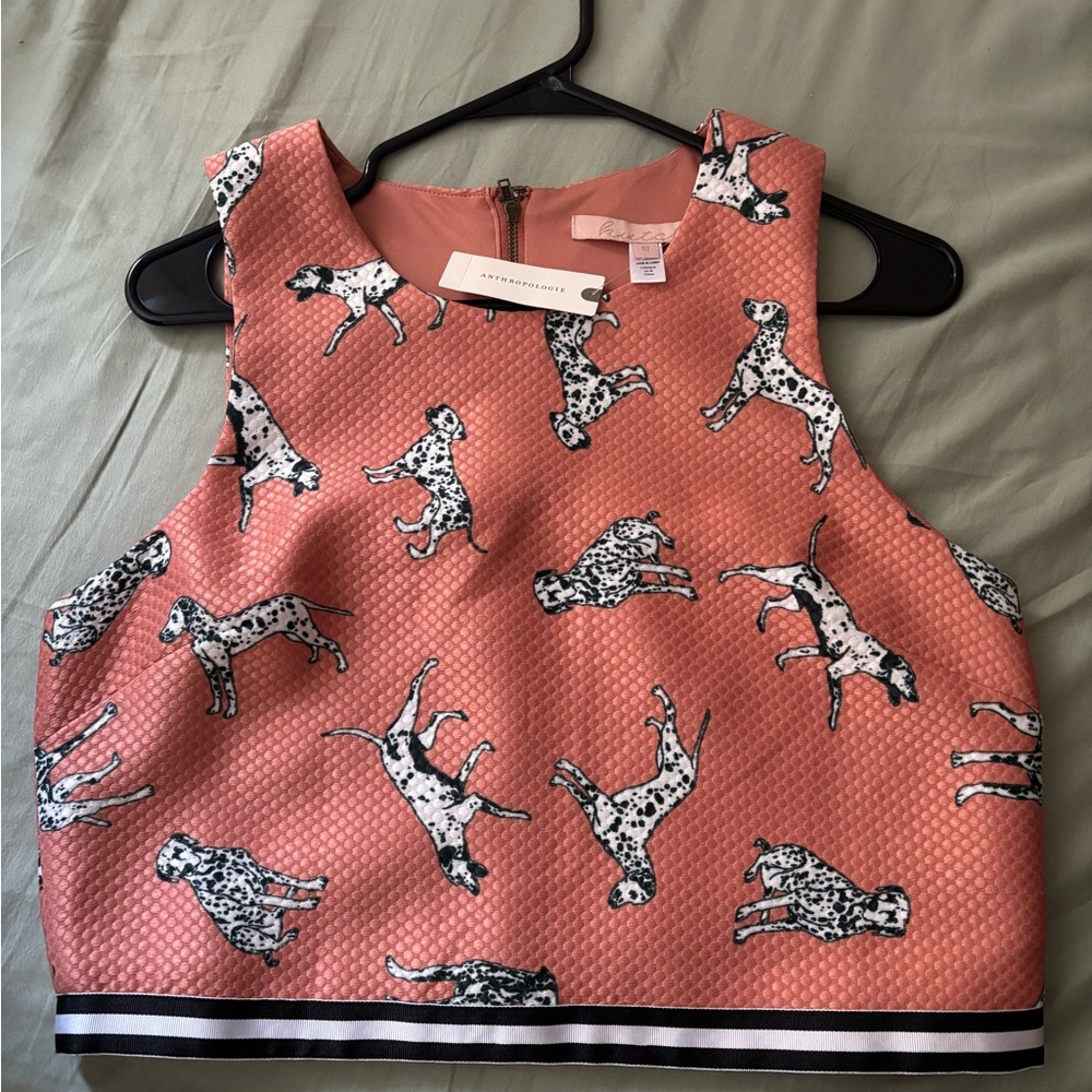 Dalmatian Print Crop Top